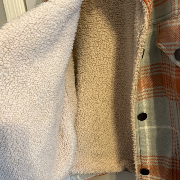 Sisstr evolution plaid blue Sherpa lined jacket - medium - Picture 11 of 14
